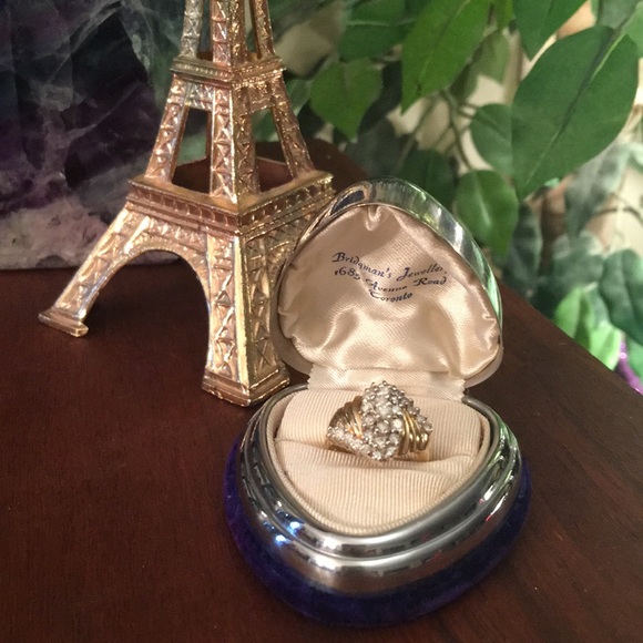 - 14k Gold 1 TCW Diamond cluster ring w/Appraisal - Picture 8 of 14